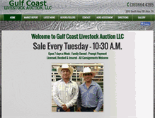 Tablet Screenshot of gulfcoastlivestock.com